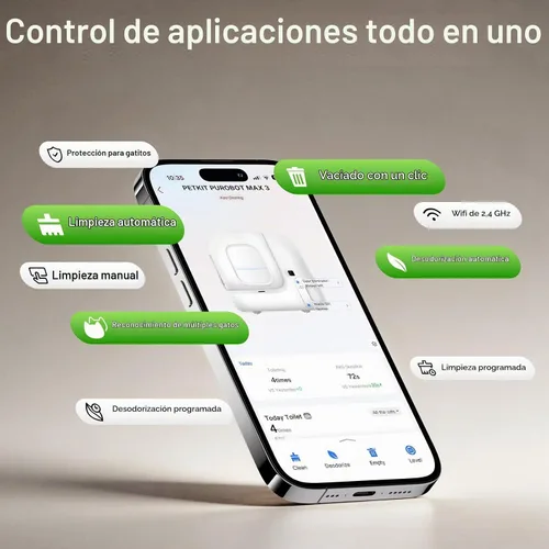 Vista 7 de PETKIT Purobot Max 3 - Caja de arena automática de gran apertura