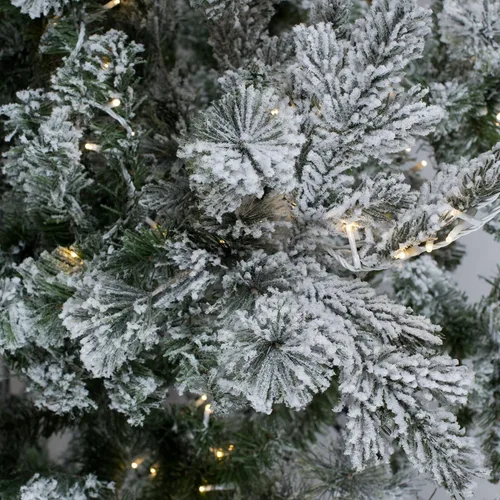 Vista 7 de Vickerman Árbol navideño delgado, artificial, con nieve artificial, 45 pulgadas.