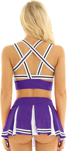 Vista 5 de YONGHS Conjunto de disfraz de animadora para mujer