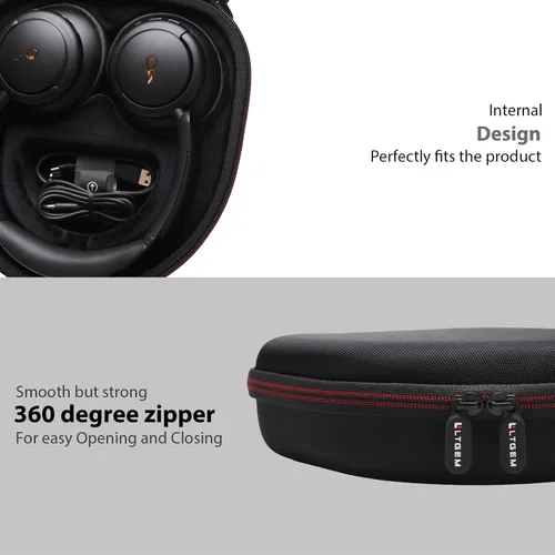 Vista 5 de LTGEM - Funda compatible con auriculares inalámbricos SteelSeries Arctis Nova 7X / 7 para juegos multiplataforma