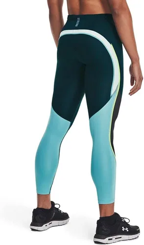 Vista 3 de Under Armour Leggings deportivos Fly Fast con panel de malla para mujer (cian oscuro, talla XS), Cián (dark cyan)