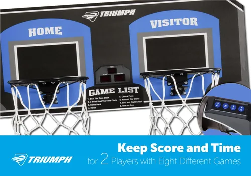 Vista 6 de Triumph Sports juego de baloncesto "Big shot" 8 en 1 para dos jugadores