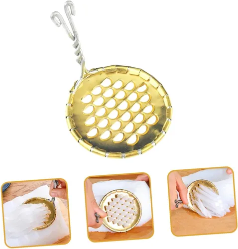 Vista 8 de Raspador de alimentos de metal de calidad superior jalea cortador de fideos fríos raspadores de cocina reutilizable