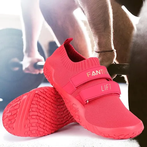 Vista 6 de FANTURE Zapatos de levantamiento de pesas para hombre y mujer, calzado de entrenamiento para sentadillas, minimalistas, tenis de gimnasio descalzos