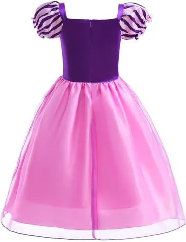 Vista 2 de Lito Angels Disfraz de princesa para niñas, disfraz de fiesta de Halloween, con peluca larga trenzada y conjunto de accesorios Vestido con peluca