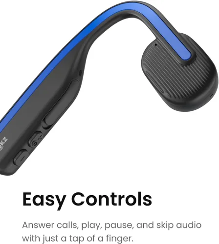 Vista 5 de SHOKZ OpenMove - Auriculares deportivos Bluetooth de oreja abierta, auriculares inalámbricos de conducción ósea, resistentes al sudor para correr