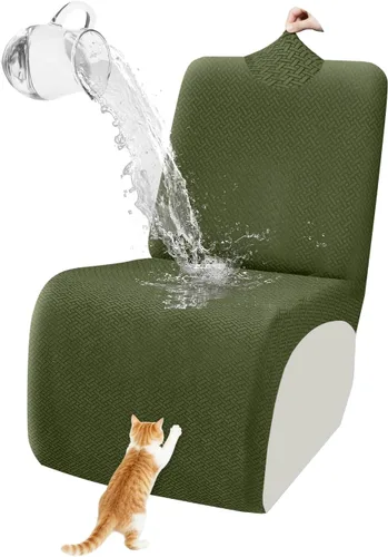 Vista 11 de ALIECOM Fundas 100% impermeables para sofá seccional reclinable, forma de L, elásticas, para esquina, funda para sofá seccional reclinable, lavable