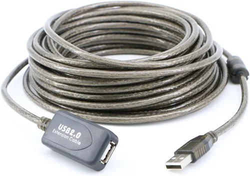 Vista 4 de Cable de extensión USB 2.0 A macho a hembra de alta velocidad 480 Mbps (30 pies)