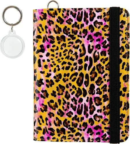 Vista 25 de Soporte para pasaporte, bonita funda para pasaporte, cartera de viaje con ranuras para tarjetas de crédito, cartera de pasaporte RFID impermeable