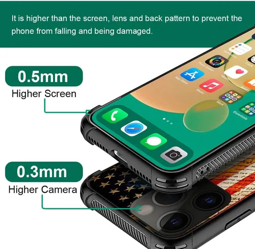 Vista 2 de ZHEGAILIAN Funda para iPhone 14 Pro, funda superior de la Constitución de Estados Unidos para iPhone 14 Pro, funda para iPhone 14 Pro, funda
