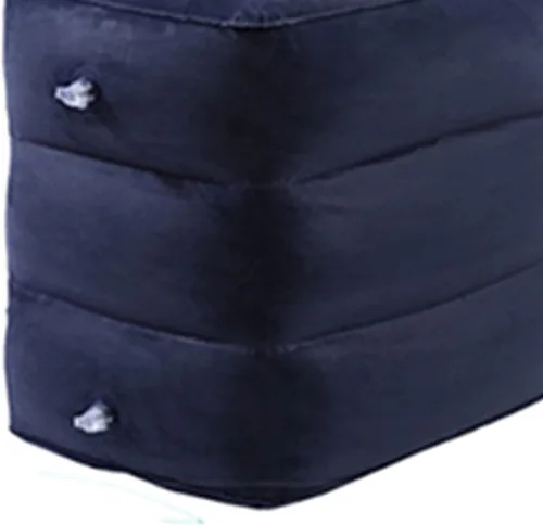 Vista 5 de Reposapiés inflable para viajes aéreos, almohada de viaje de altura ajustable para niños y adultos con 3 capas para avión, automóvil, autobús