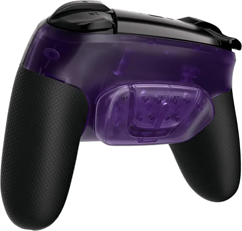 Vista 33 de eXtremeRate Back Buttons Attachment for Nintendo Switch Pro Controller, Clear Black Back Paddles Programable RISE4 Remap Kit for Switch Pro
