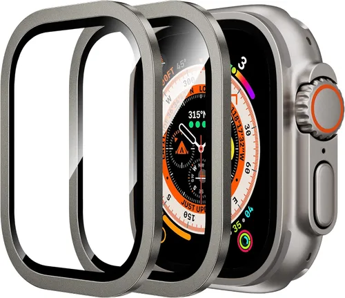 Vista 12 de WSKEN Protector de pantalla ligero para Apple Watch Ultra 3/Ultra 2/Ultra