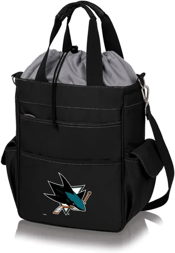 Vista 27 de PICNIC TIME NHL - Bolsa de mano unisex para adultos NHL Activo Negro con detalles grises.