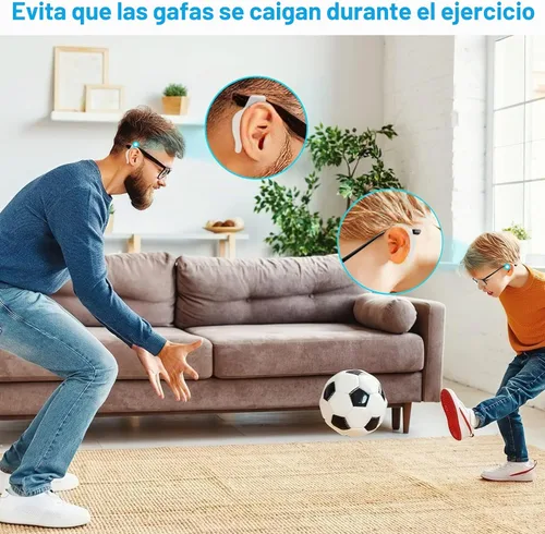 Vista 7 de 12 pares de agarraderas para las orejas, soporte antideslizante para gafas, gancho de silicona de alta calidad