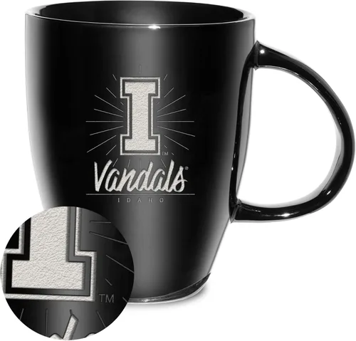 Vista 26 de Rico Industries - Taza de lustre cerámico con grabado láser de la NCAA de 18oz - Café-Té