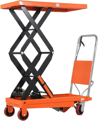 Vista 10 de Tory Carrier - Tijera hidráulica de capacidad de 1760 libras, carrito de mesa elevadora de 39.4 pulgadas, altura de elevación, mesa de elevación