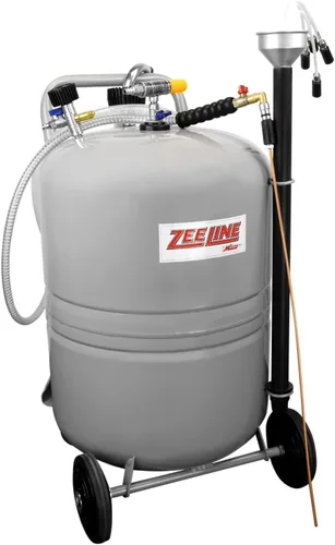 Vista 9 de ZEELINE BY MILTON Evacuador de fluidos profesional, 6 galones, portátil, medidor de nivel integrado, uso con aceite, líquido de transmisión