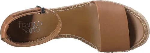 Vista 5 de Franco Sarto Clemens - Sandalias de tacón de cuña envueltas en yute para mujer, Negro