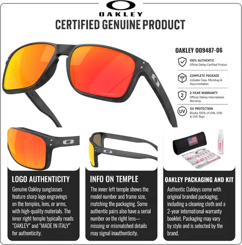 Vista 6 de Oakley HOLBROOK XXL OO9487 Rectangle Sunglasses With Official Eyewear Kit
