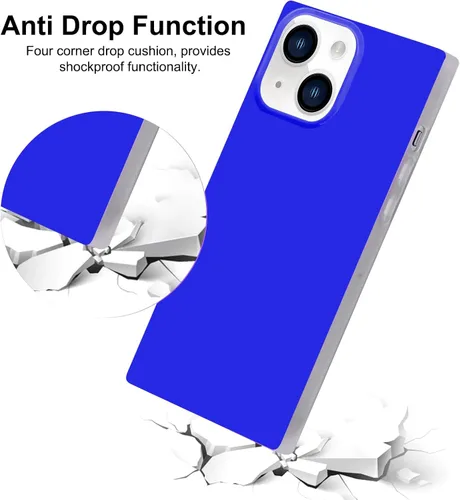 Vista 3 de Funda rectangular compatible con iPhone 15 Neon para mujer, diseño de lujo de fluorescencia brillante, flexible, suave, delgada, de gel de goma TPU