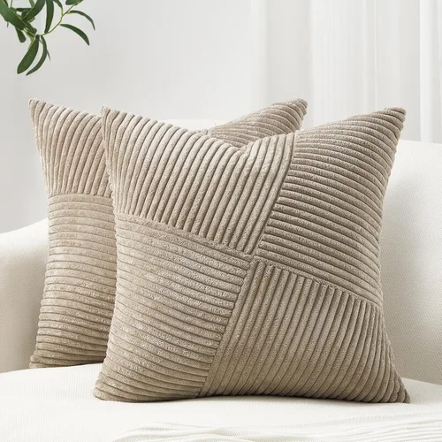 Vista 17 de Topfinel Juego de 2 fundas de almohada decorativas negras de 16 x 16 pulgadas para sofá, cama, decoración rústica estilo bohemio para el hogar