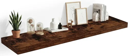 Vista 38 de Heimlove Estantes Flotantes de 12 Pulgadas de Profundidad, Estante de Pared de 12 x 12 Pulgadas de Largo, Estante de Exhibición y Almacenamiento
