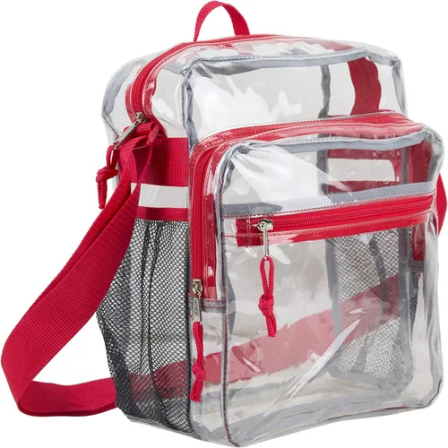 Vista 14 de Eastsport Bolsa transparente para eventos aprobados por estadios, bandolera transparente para viajes, playa, trabajo, concierto, universidad