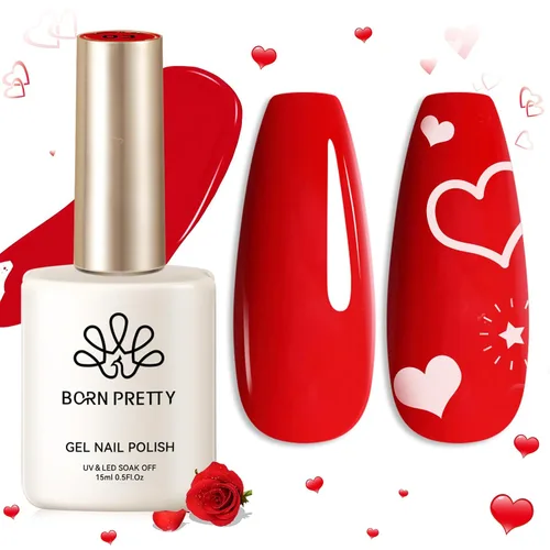 Vista 11 de Born Pretty - Esmalte de uñas de gel negro, diseño de Halloween negro opaco Negro puro