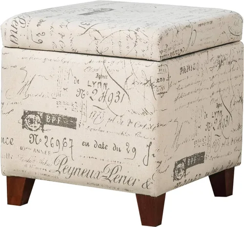 Vista 12 de Adeco Otomán Cubo de Piel Sintética Blanca de 18 Pulgadas de Alto con Almacenamiento, Taburetes Reposapiés de Silla de Terciopelo en Relieve 3D