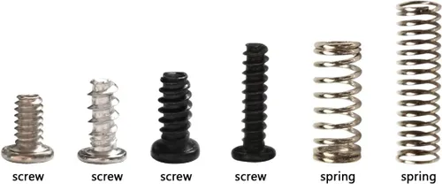 Vista 4 de iParto Juego de tornillos de repuesto con resorte para consola Nintendo Switch y Joycon Controller Springs Tornillos de repuesto para Nintendo