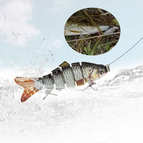 Vista 4 de ODS Bionic - Señuelo de pesca para pesca Señuelos biónicos de natación con anzuelos de pesca de agua dulce y salada