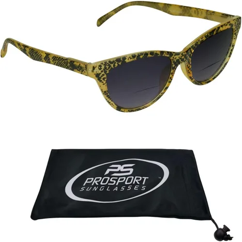 Vista 2 de ProSPORT Cateye Bifocal Reader Gafas de sol para mujer patrón serpiente pequeño