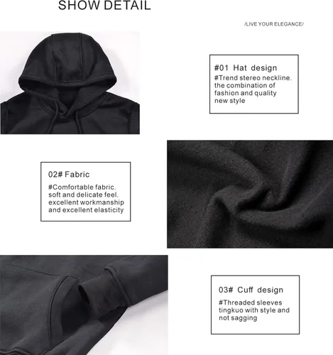 Vista 3 de Fosskos Sudadera con capucha unisex de anime para cosplay Baki Hanma Yujiro