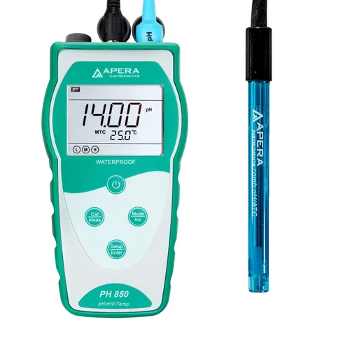 Vista 10 de Apera Instruments Value Series PH850-MS Kit de medidor de pH portátil para muestras pequeñas y tubos de ensayo