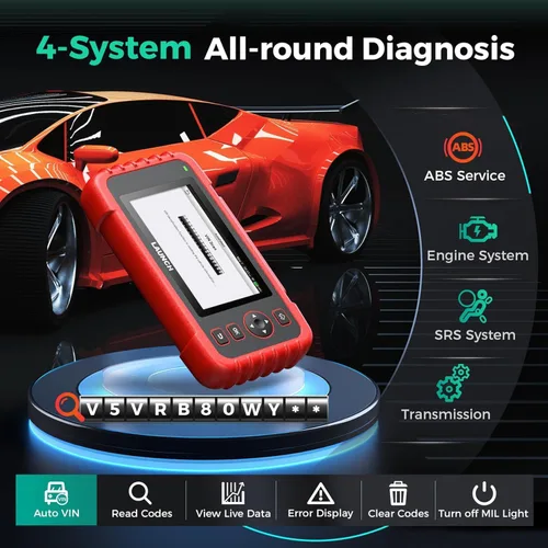 Vista 7 de LAUNCH Escáner OBD2 2026 US Ver. CRP123X V2.0 Elite, 7 herramienta de escaneo de restablecimiento, FCA SGW, lector de código de transmisión SRS ABS