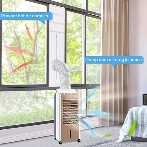 Vista 8 de Portable AC Hose Seal Panel for Hung and Sliding Window Setups