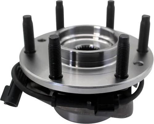 Vista 3 de MotorbyMotor 513188 Cojinete de rueda delantera y conjunto de cubo de 6 orejetas con ABS compatible con Chevy Trailblazer SSR, GMC Envoy, Buick