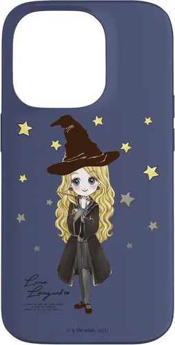 Vista 17 de Funda para iPhone 16 Harry Potter Luna Lovegood con cita y estrellas