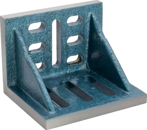 Vista 6 de CME ranurado Webbed placa angular, hierro fundido, 4-1/2" x 3-1/2" x 3