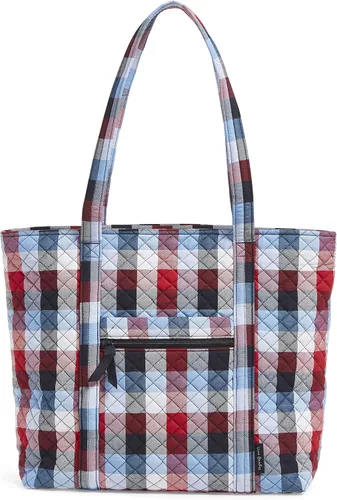 Vista 12 de Vera Bradley Bolso tote Vera de algodón para mujer Amatista Plaid - Algodón Reciclado