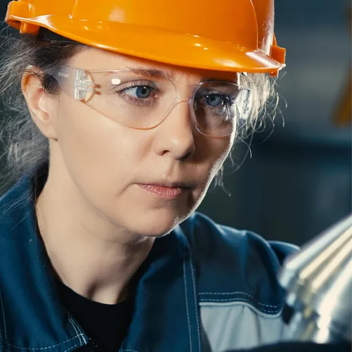 Vista 7 de amoolo Gafas de seguridad para hombres y mujeres, protección ocular transparente para trabajo, laboratorio, construcción