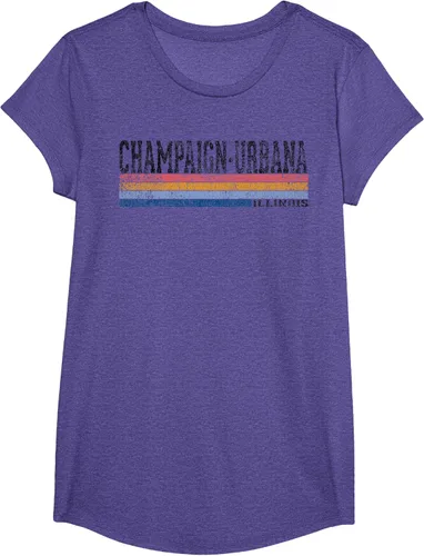 Vista 22 de clásico 1980s estilo champaign-urbana Illinois T Shirt, hombre 2XL, Blanco