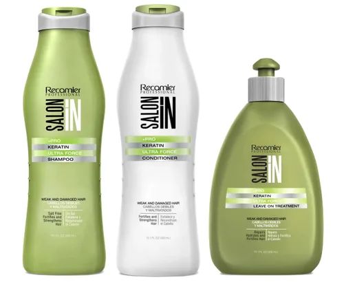 Vista 8 de Salon In Recamier Curls & Waves Bundle - Champú, acondicionador y tratamiento sin enjuague para cabello rizado u ondulado