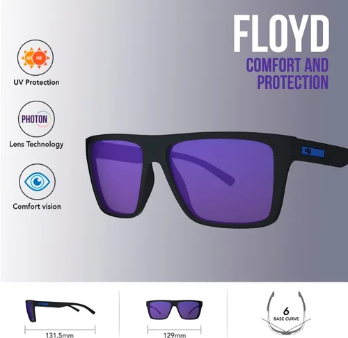 Vista 3 de HOT BUTTERED Gafas de sol FLOYD - 100% protección UV, lentes de sol resistentes a la ola de calor, accesorios de moda para mujeres y hombres