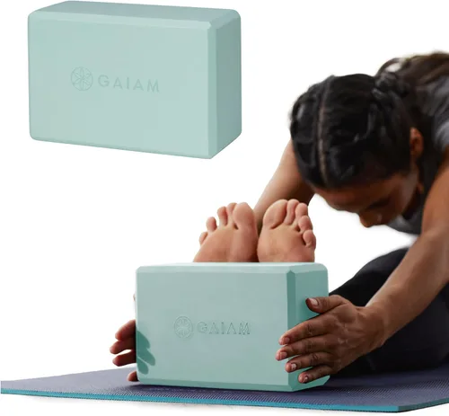 Vista 25 de Gaiam Bloque de yoga – Espuma EVA sin látex – Superficie antideslizante suave con bordes biselados para yoga, pilates, meditación Rubor ateniense