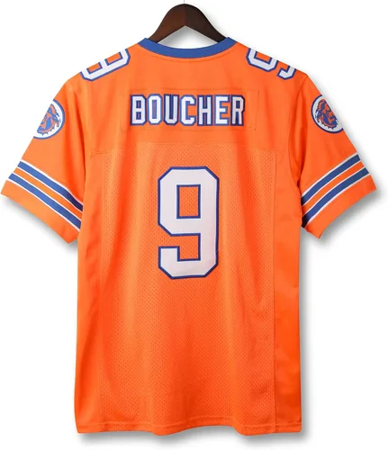 Vista 2 de Camiseta de fútbol de los años 90 para fiesta Bobby Boucher 9 The Waterboy Sandler 50 aniversario de la película