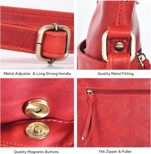 Vista 70 de VALENCHI Real Genuine Leather Women's Crossbody Purse/Bag With Adjustable Strap