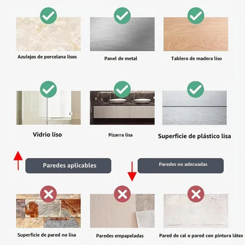Vista 4 de 6 piezas de 2.8 cm Adhesivo rectangular para estante de ducha, pegatinas de reemplazo transparentes autoadhesivas cuadradas sin perforación para 2.8