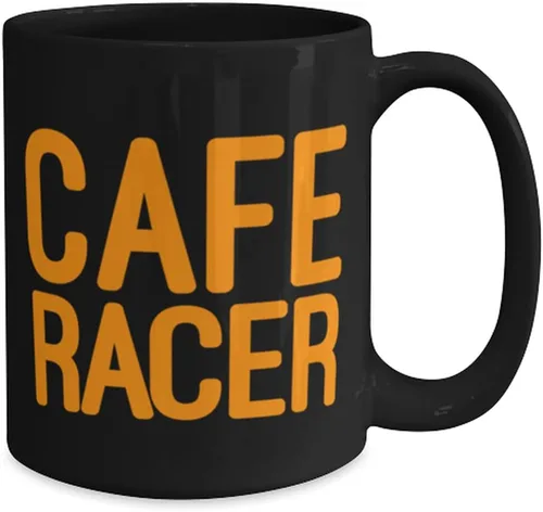 Vista 2 de CAFE RACER Taza de café 15oz, negro